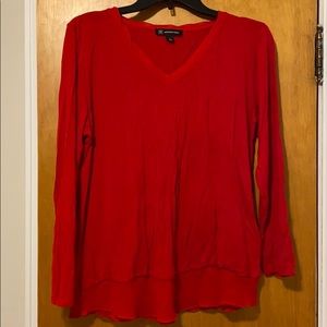 Long Sleeve Red Top